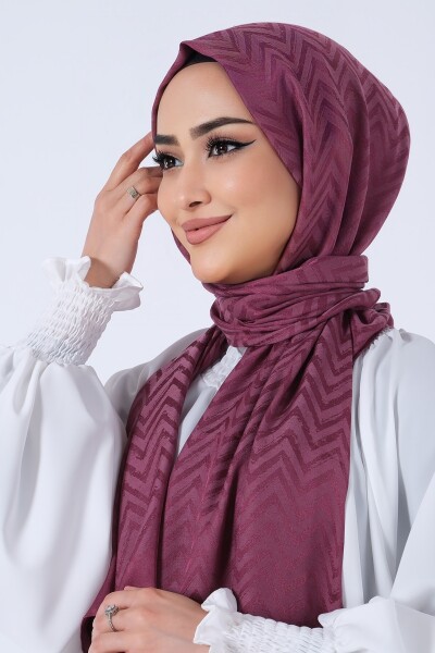 Leylak Lino Jakar Şal - 5