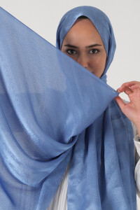 Mavi Ahsen Jakar Şal - harem