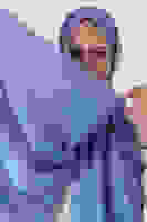 Mavi Ahsen Jakar Şal Mavi