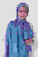 Mavi Beyza Jakar Şal Mavi