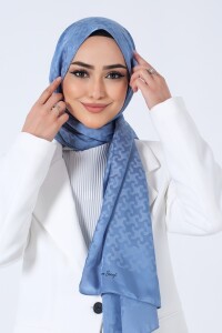 Mavi Eslem Jakar Şal 