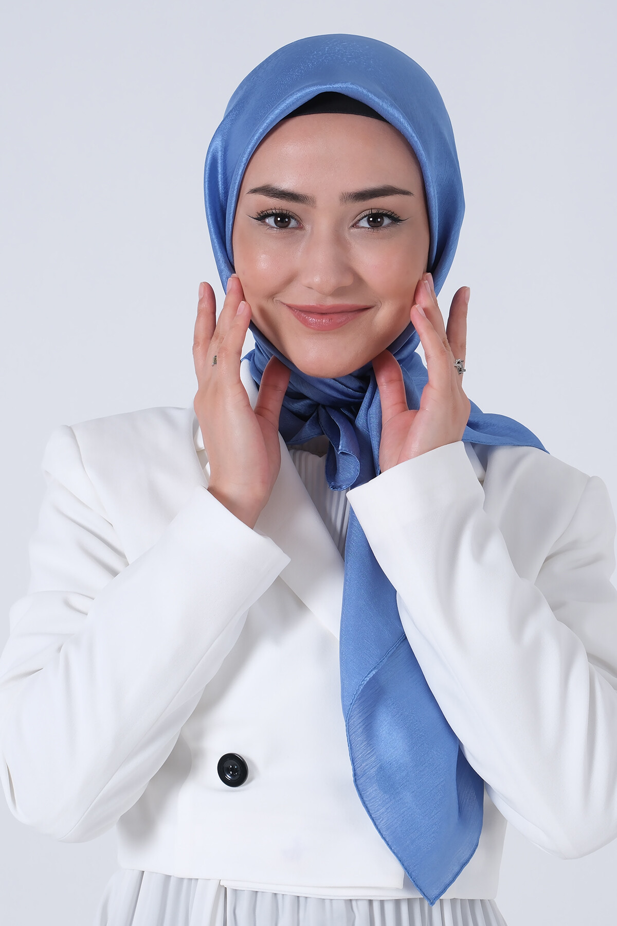 Mavi Janjan Eşarp - harem