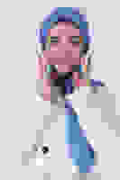 Mavi Janjan Eşarp Mavi