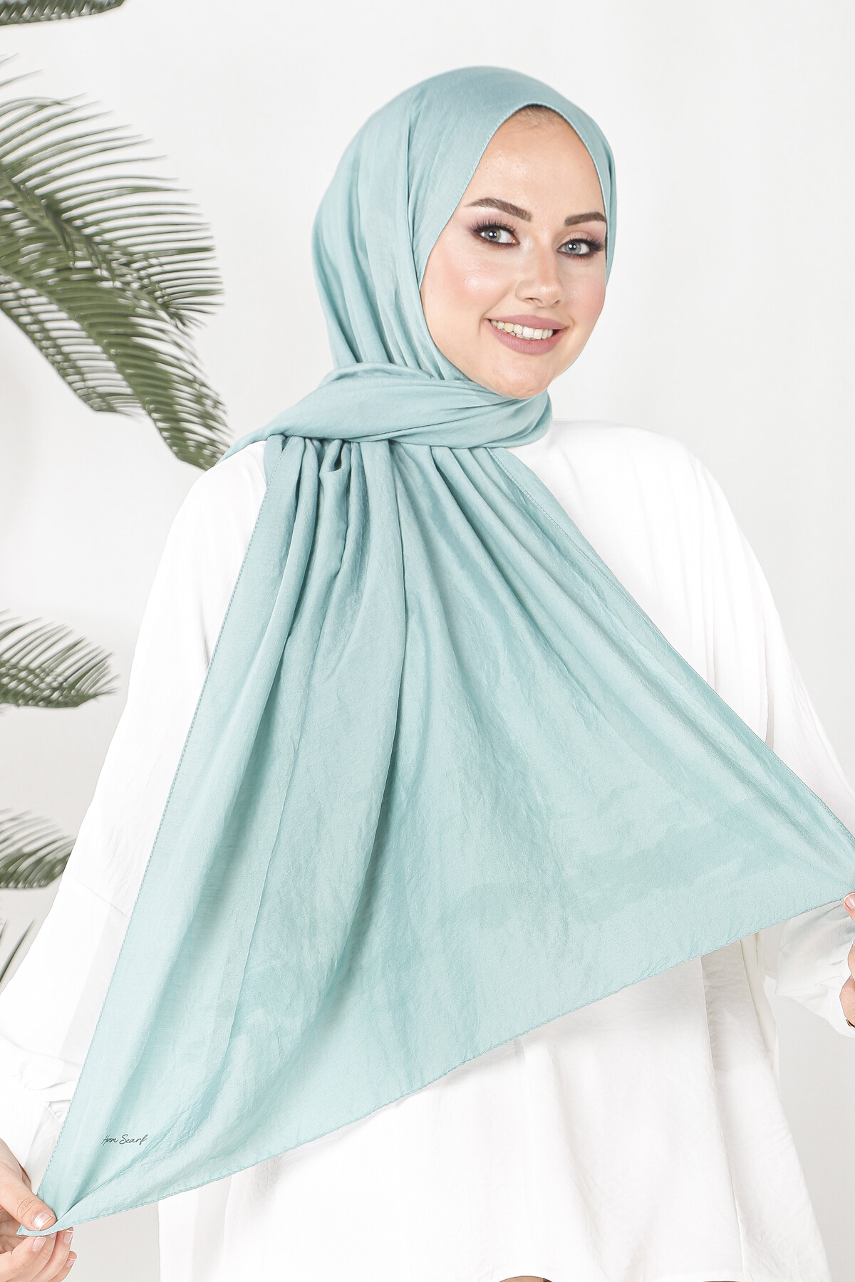 Minti Yeşili Amor Şal - harem