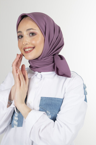 Mürdüm Twill Eşarp - 4