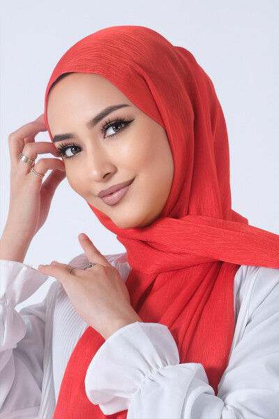 Oranj Ağaçkabuğu Şal - 4