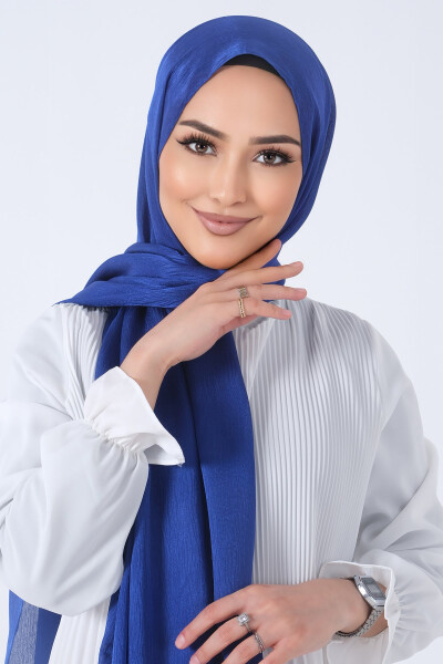 Saks Ağaçkabuğu Şal - 1