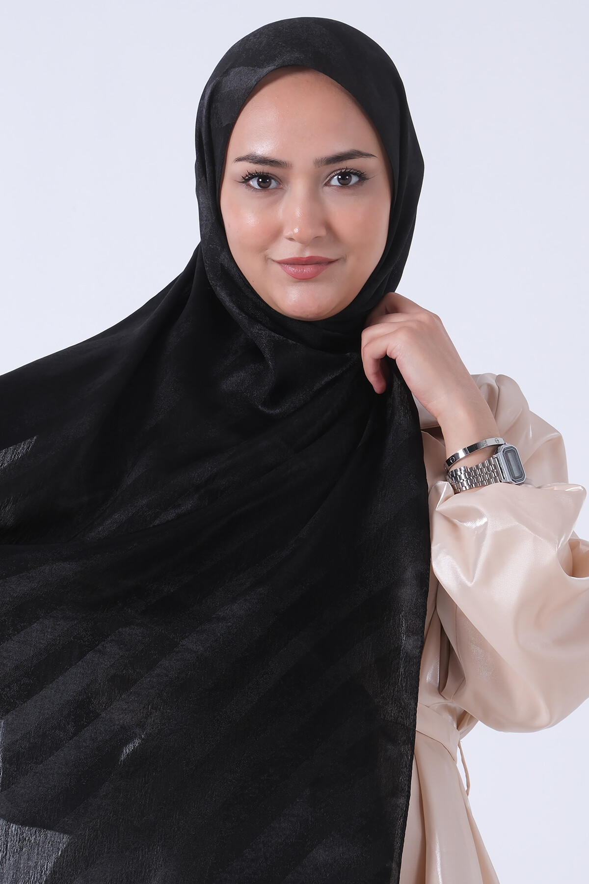 Siyah Ahsen Jakar Şal - harem