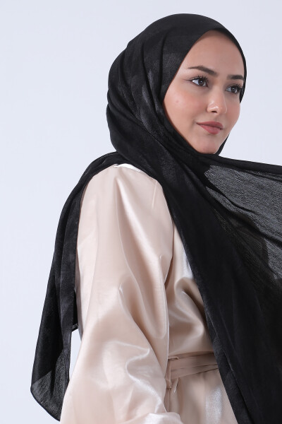 Siyah Ahsen Jakar Şal - 2