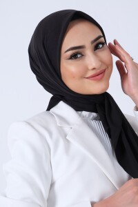 Siyah Asya Eşarp 