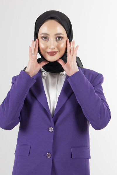 Siyah Brisa Vual Eşarp - 3