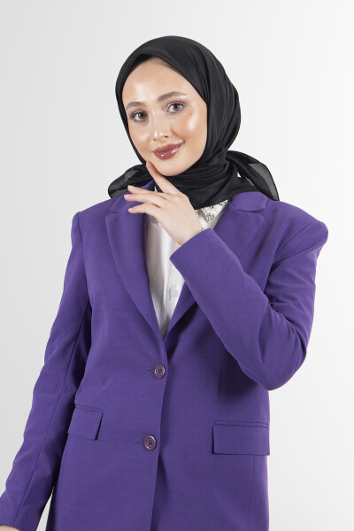 Siyah Brisa Vual Eşarp - 7