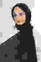 Siyah Brisa Vual Şal Siyah