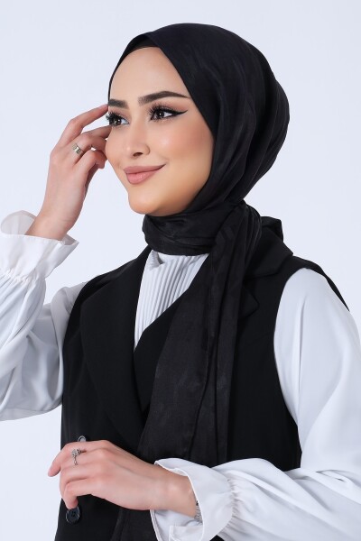 Siyah Esila Jakar Şal - 2