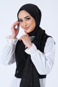Siyah Esila Jakar Şal 