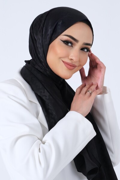 Siyah Eslem Jakar Şal - 2