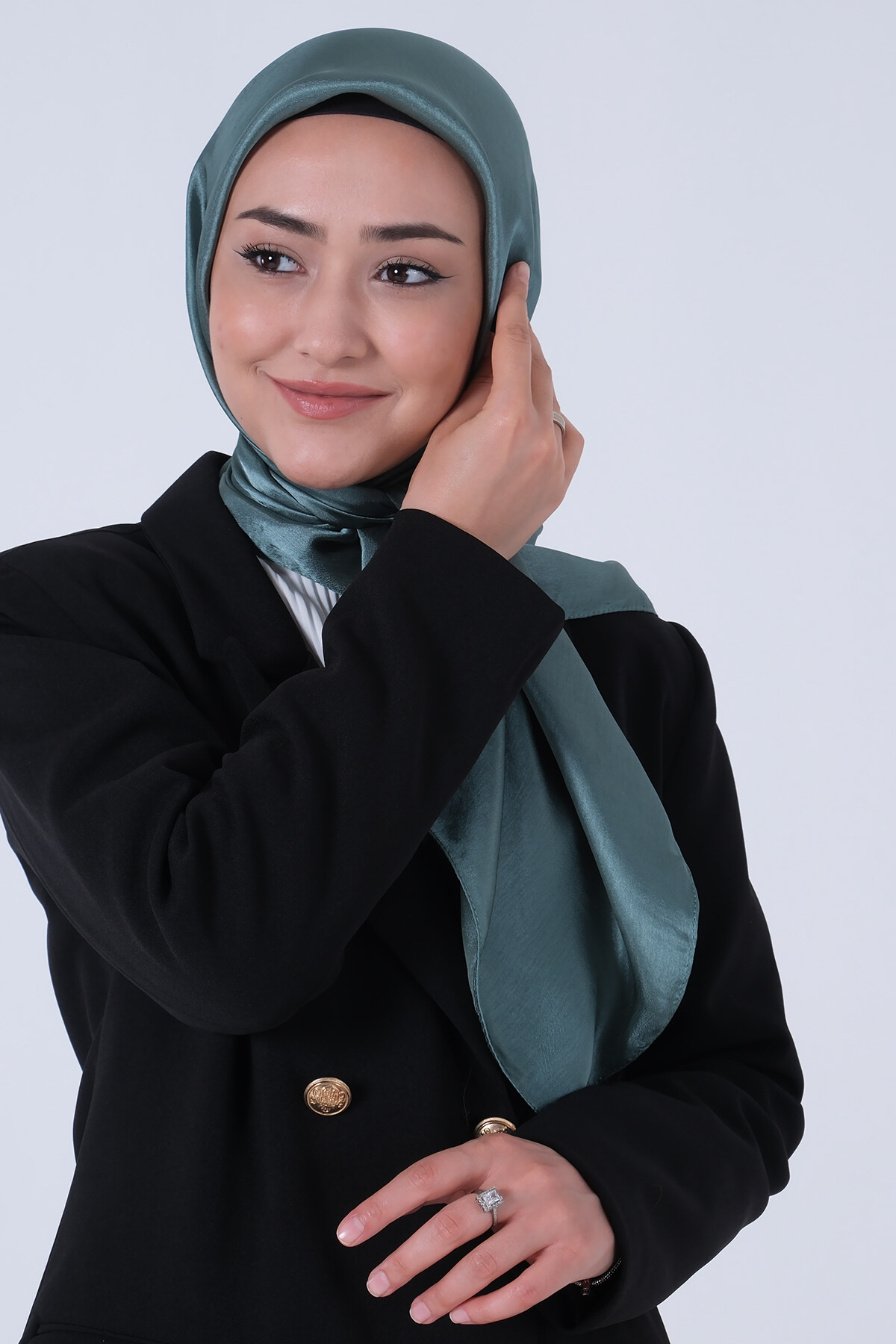 Su Yeşili Janjan Eşarp - harem