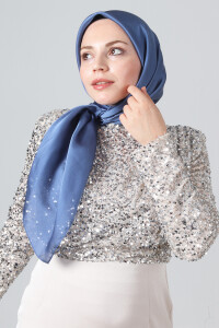 V-10 Como Saten Eşarp 