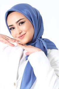 V-12 Kristal Saten Eşarp 