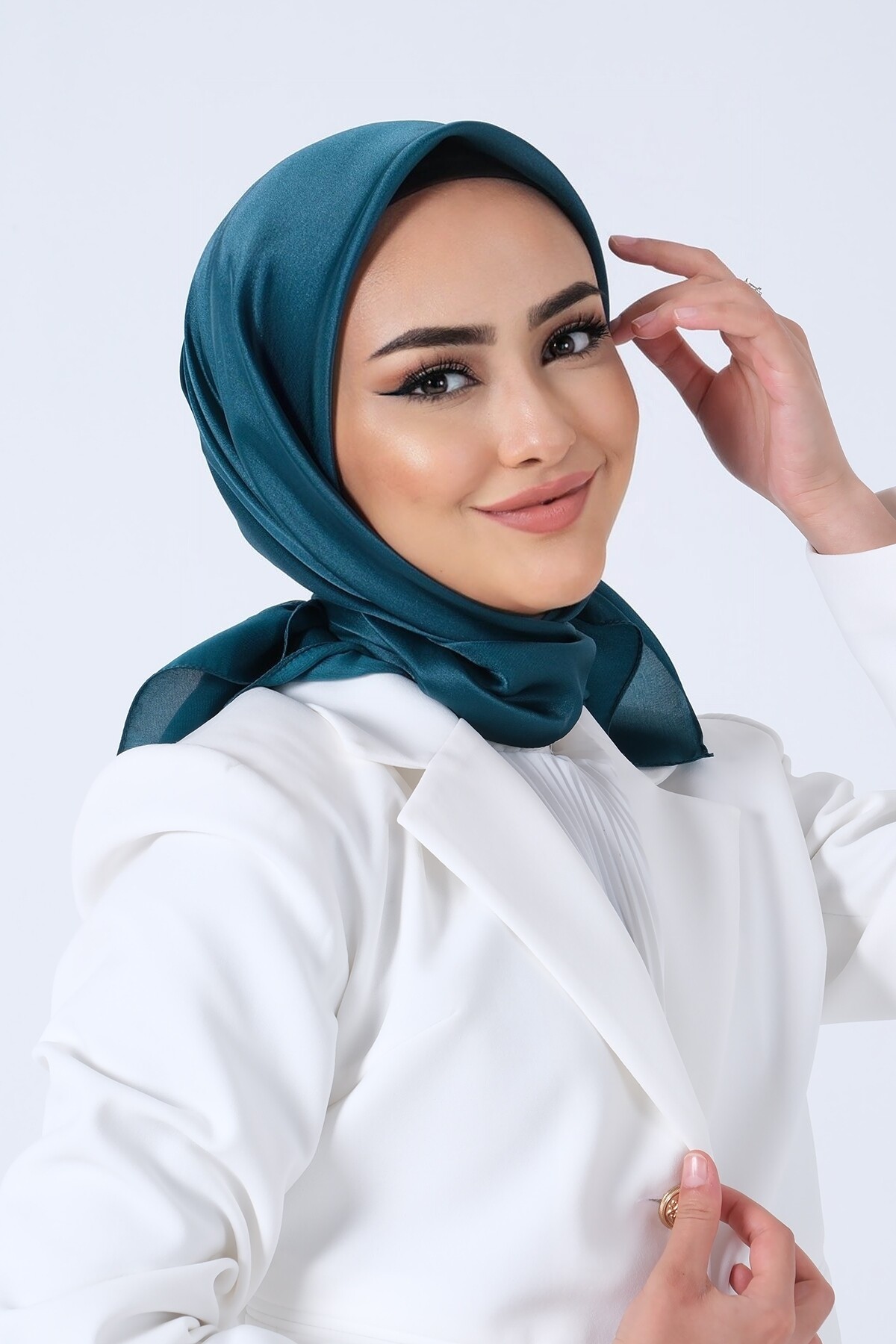 V-15 Kristal Saten Eşarp - harem