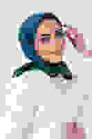 V-15 Kristal Saten Eşarp V-15