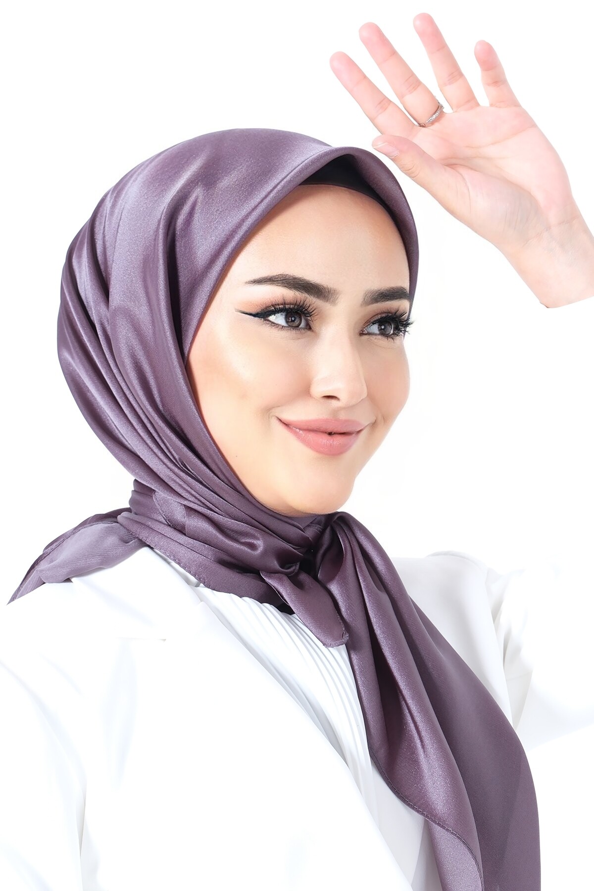 V-16 Kristal Saten Eşarp - harem