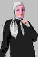 V-22 Como Saten Eşarp V-22