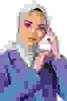 V-25 Kristal Saten Eşarp V-25