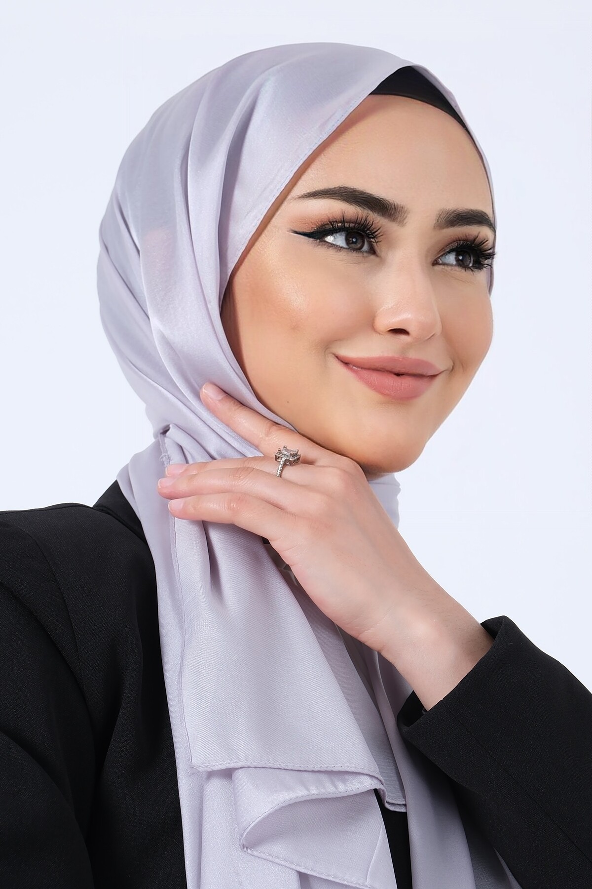 V-25 Kristal Saten Şal - harem