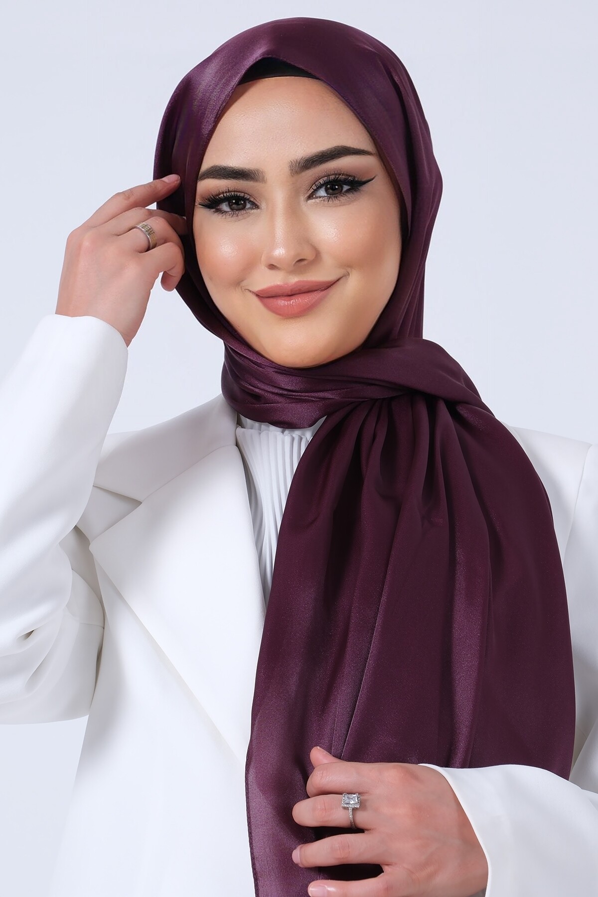 V-27 Kristal Saten Şal - harem