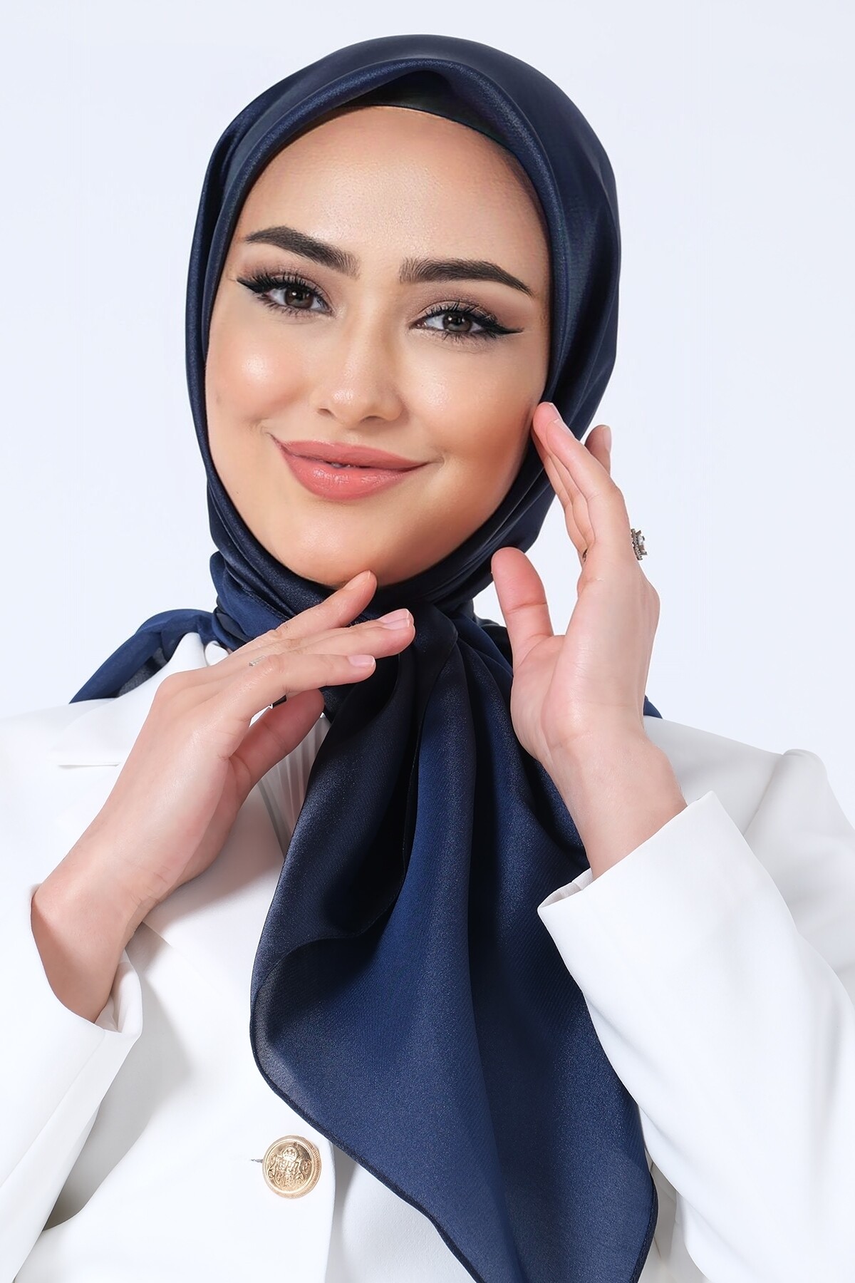 V-3 Kristal Saten Eşarp - harem