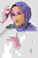 V-30 Kristal Saten Eşarp V-30