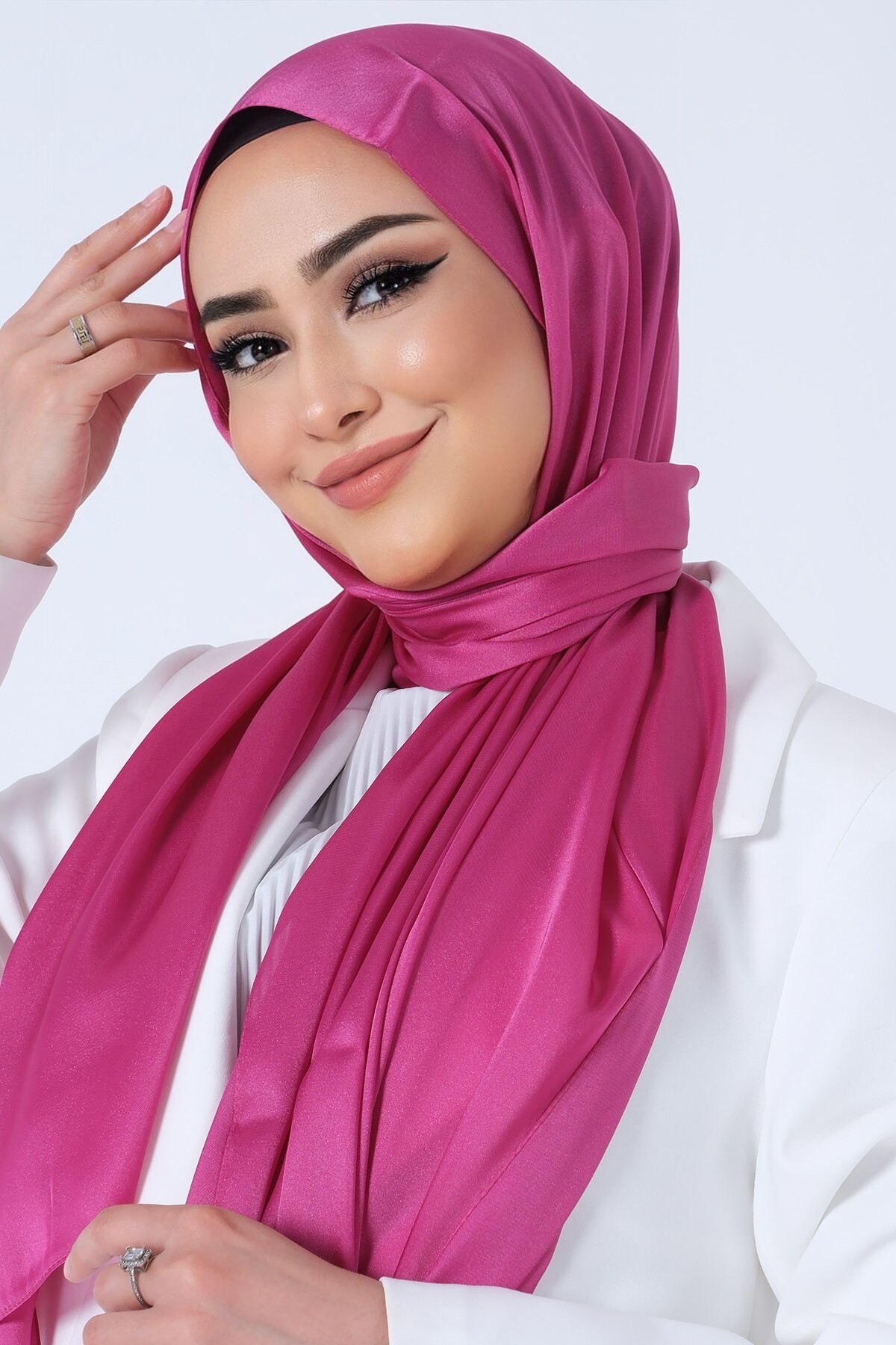 V-40 Kristal Saten Şal - harem