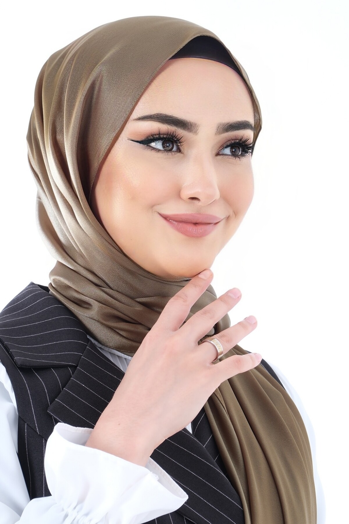 V-46 Kristal Saten Şal - harem