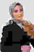 V-47 Kristal Saten Eşarp V-47