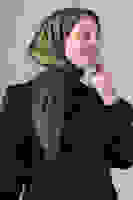 V-50 Como Saten Eşarp V-50