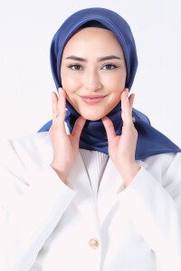 V-6 Kristal Saten Eşarp 