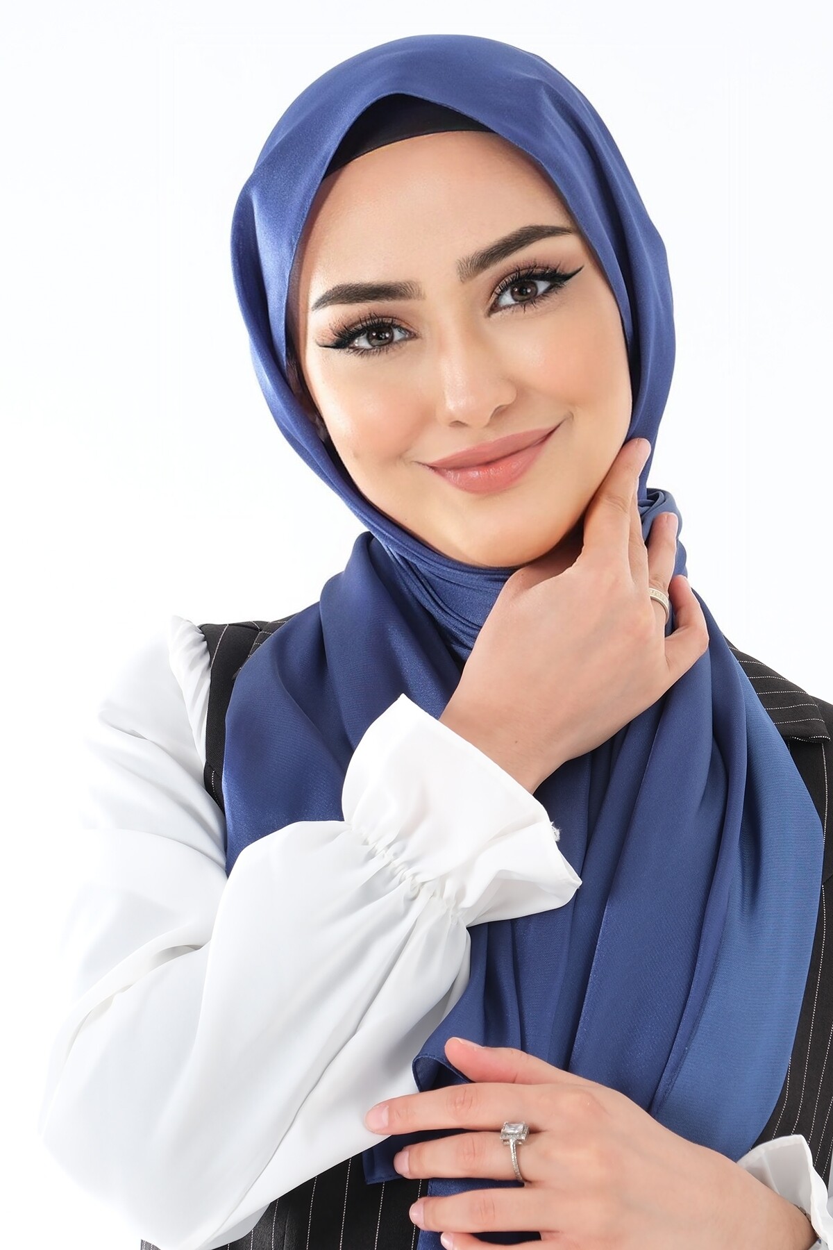 V-6 Kristal Saten Şal - harem