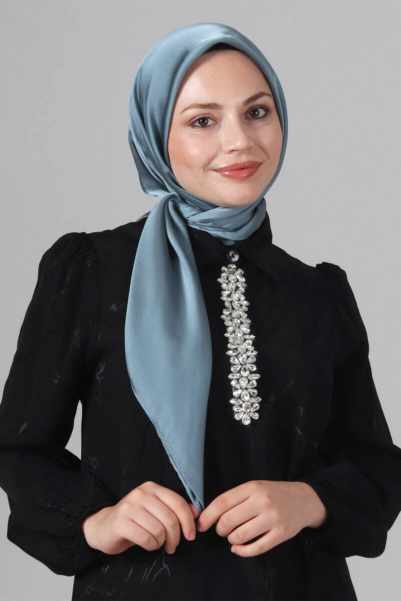 V-60 Como Saten Eşarp
