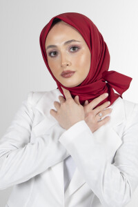 Vişne Twill Eşarp 