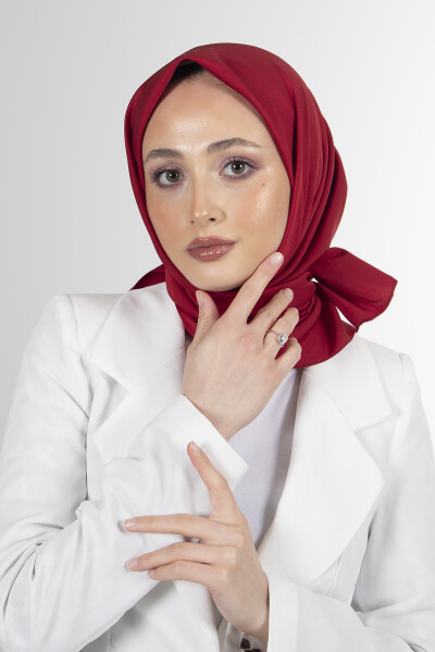 Vişne Twill Eşarp - 2