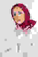 Vişne Twill Eşarp Vişne