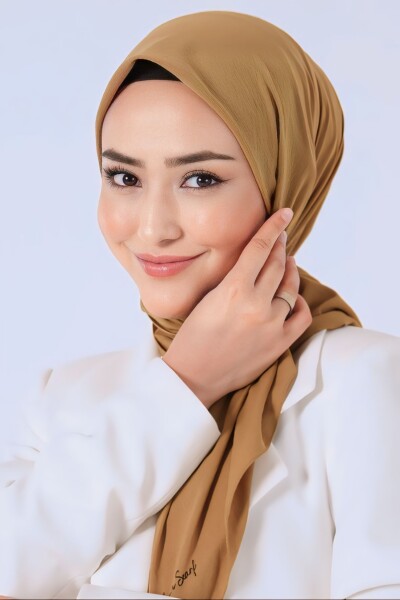 Yağ Yeşili Asya Eşarp - 1