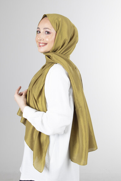 Yağ Yeşili Brisa Vual Şal - 5