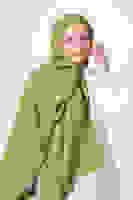 Yağ Yeşili Diamond Hüma Şal Yağ Yeşili