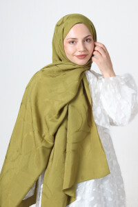 Yağ Yeşili Diamond Hüma Şal 