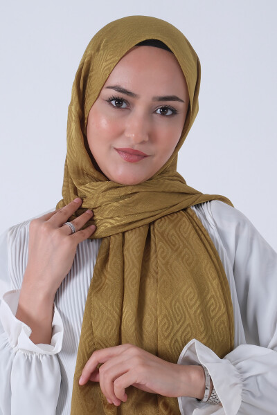 Yağ Yeşili Masal Jakar Şal - 3